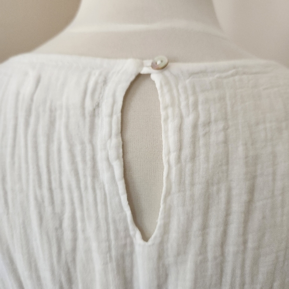 VELVET BY GRAHAM & SPENCER COTTON GAUZE DRESS WITH POCKETS ANTROPOLOGIE - Picture 7 of 8